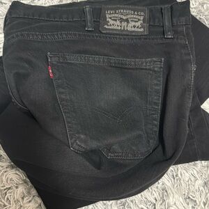 Levi's 541 Men's Athletic Fit Tapered black Denim Jeans Size 40 x 30